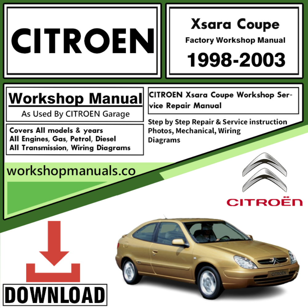 Citroen Xsara Coupe Workshop Repair Manual Download 1998-2003