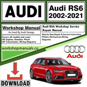 Audi workshop repair manual cover showing comprehensive service guide