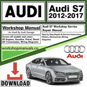 Audi workshop repair manual cover showing service documentation