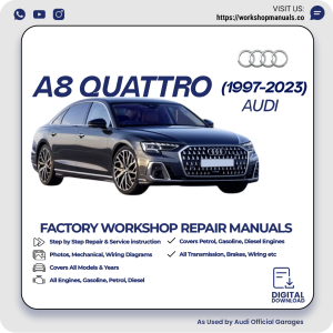 Audi A8 Quattro Workshop Repair Manual 1997-2023 PDF Download