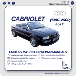 Audi Cabriolet Workshop Repair Manual PDF Download
