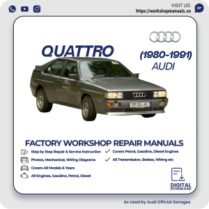 Audi Quattro Workshop Repair Manual 1980-1991 PDF Download