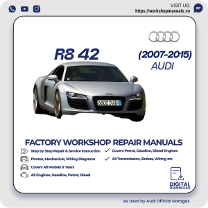 Audi R8 42 Workshop Repair Manual 2007-2015 PDF Download