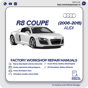 Audi R8 Coupe Workshop Repair Manual 2006-2015 PDF Download