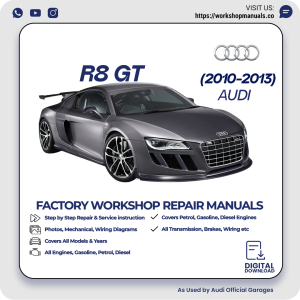 Audi R8 GT Workshop Repair Manual 2010-2013 PDF Download