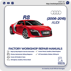 Audi R8 Workshop Repair Manual 2006-2015 PDF Download