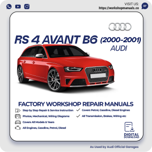 Audi RS4 Avant B6 Workshop Repair Manual 2000-2001 PDF Download