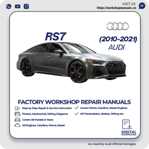 Audi RS7 Workshop Repair Manual 2010-2021 PDF Download