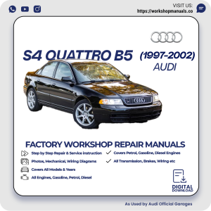 Audi S4 Quattro B5 Workshop Repair Manual 1997-2002 PDF Download