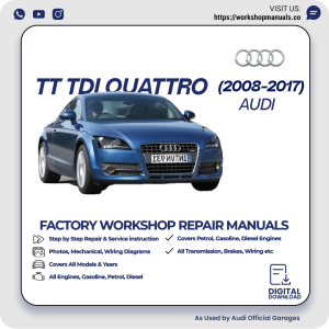 Audi TT TDI Quattro Workshop Repair Manual 2008-2017 PDF Download