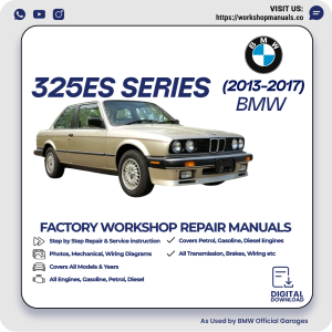 BMW 325es Series Workshop Repair Manual PDF Download