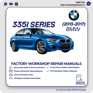 BMW 335i Series Workshop Repair Manual PDF Download
