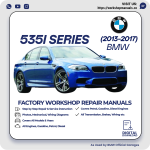 BMW 535i Series Workshop Repair Manual PDF Download