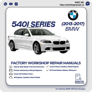 BMW 540i Series Workshop Repair Manual PDF Download