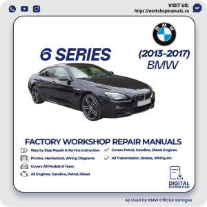 BMW 6 Series Workshop Repair Manual PDF Download