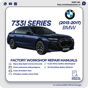 BMW 733i Series Workshop Repair Manual PDF Download