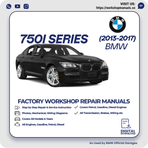 BMW 750i Series Workshop Repair Manual PDF Download