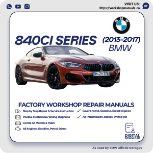 BMW 840Ci Series Workshop Repair Manual PDF Download