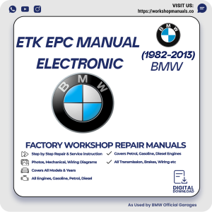 BMW ETK EPC Electronic Parts Catalogue 1982-2013 PDF Download