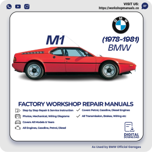 BMW M1 Workshop Repair Manual 1978-1981 PDF Download