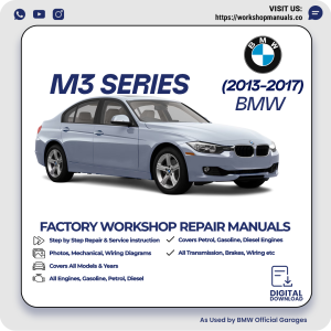 BMW M3 Series Workshop Repair Manual 2013-2017 PDF Download