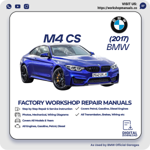 BMW M4 CS Workshop Repair Manual 2017 PDF Download