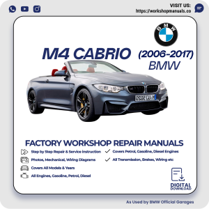 BMW M4 Cabrio Workshop Repair Manual 2006-2017 PDF Download