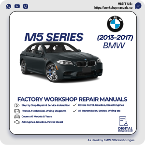 BMW M5 Series Workshop Repair Manual 2013-2017 PDF Download