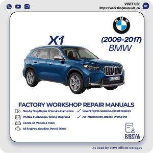 BMW X1 Workshop Repair Manual PDF Download