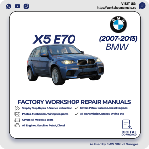 BMW X5 E70 Workshop Repair Manual 2007-2013 PDF Download