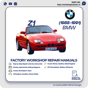 BMW Z1 Workshop Repair Manual 1988-1991 PDF Download
