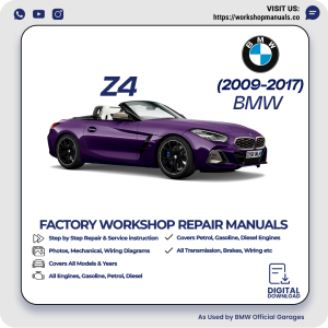 BMW Z4 Workshop Repair Manual 2009-2017 PDF Download