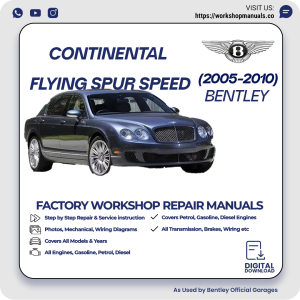 Bentley Continental Flying Spur Workshop Repair Manual 2005-2010 PDF Download