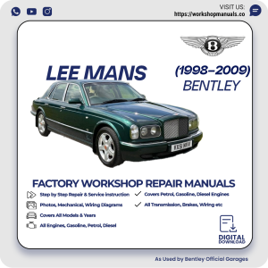 Bentley Le Mans Workshop Repair Manual 1998-2009 PDF Download