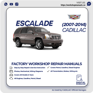 Cadillac Escalade Workshop Manual 2007-2014 PDF Download