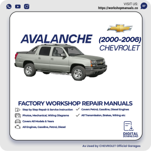 Chevrolet Avalanche Workshop Manual 2000-2006 PDF Download