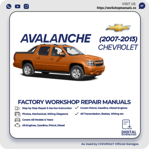 Chevrolet Avalanche Workshop Manual 2007-2013 PDF Download