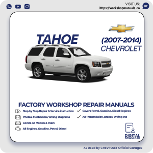 Chevrolet Tahoe Workshop Manual 2007-2014 PDF Download