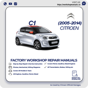 Citroen C1 Workshop Manual 2005-2014 PDF Download