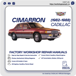 Cadillac Cimarron Workshop Manual 1982-1988 PDF Download