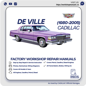 Cadillac De Ville Workshop Manual 1980-2005 PDF Download