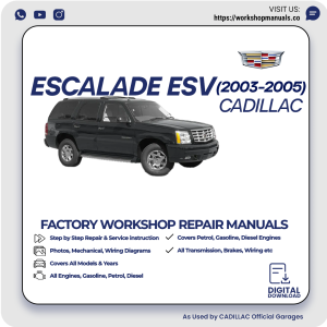 Cadillac Escalade ESV Workshop Manual 2003-2005 PDF Download