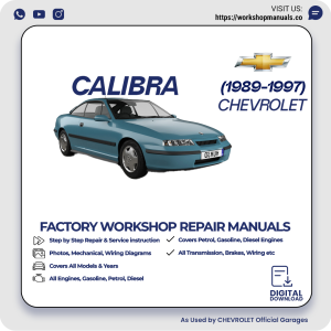Chevrolet Calibra Workshop Repair Manual 1989-1997 PDF Download