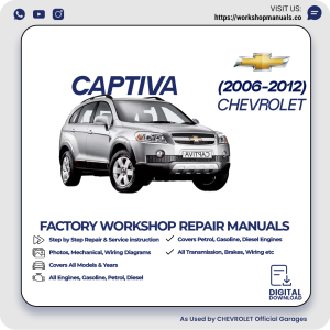 Chevrolet Captiva Workshop Repair Manual 2006-2012 PDF Download