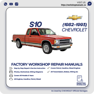 Chevrolet S10 Workshop Repair Manual 1982-1993 PDF Download
