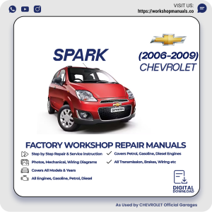 Chevrolet Spark Workshop Repair Manual 2006-2009 PDF Download
