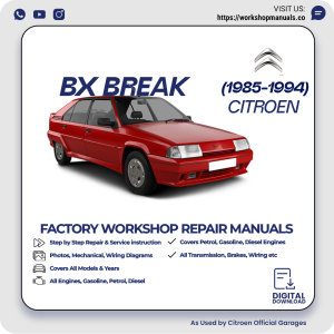 Citroen BX Break Workshop Repair Manual 1985-1994 PDF Download