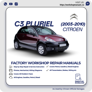 Citroen C3 Pluriel Workshop Repair Manual 2003-2010 PDF Download