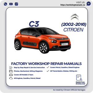 Citroen C3 Workshop Repair Manual 2002-2016 PDF Download