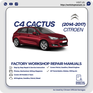 Citroen C4 Cactus Workshop Repair Manual 2014-2017 PDF Download